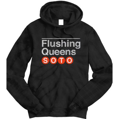 Juan Flushing Queens Platform Sign Tie Dye Hoodie