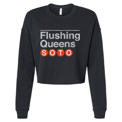 Juan Flushing Queens Platform Sign Cropped Pullover Crew