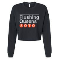 Juan Flushing Queens Platform Sign Cropped Pullover Crew