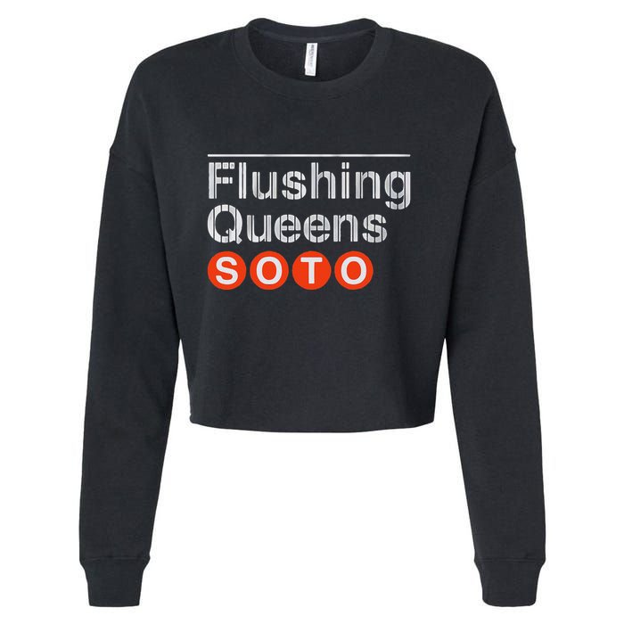 Juan Flushing Queens Platform Sign Cropped Pullover Crew