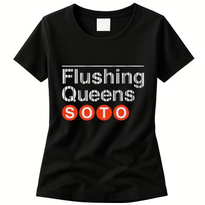 Juan Flushing Queens Platform Sign Womens T-Shirt