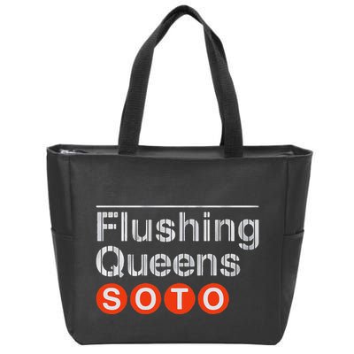 Juan Flushing Queens Platform Sign Zip Tote Bag