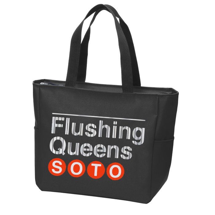 Juan Flushing Queens Platform Sign Zip Tote Bag
