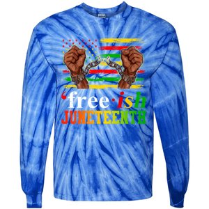 Juneteenth Freegiftish Since 1865 Black Pride Juneteenth Fist Gift Tie-Dye Long Sleeve Shirt