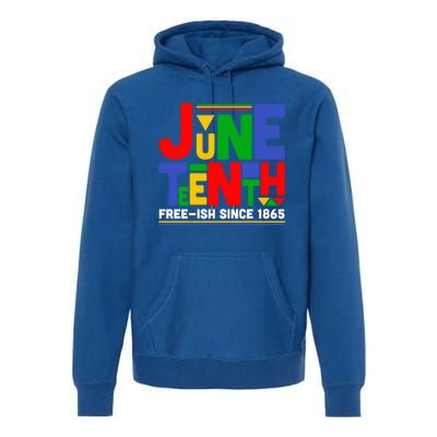 Juneteenth Freegiftish Since 1865 Melanin Black History African Cute Gift Premium Hoodie