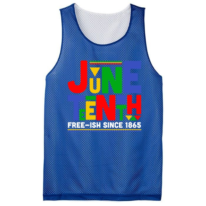 Juneteenth Freegiftish Since 1865 Melanin Black History African Cute Gift Mesh Reversible Basketball Jersey Tank