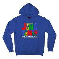 Juneteenth Freegiftish Since 1865 Melanin Black History African Cute Gift Tall Hoodie