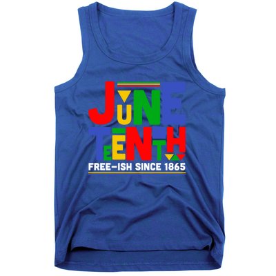 Juneteenth Freegiftish Since 1865 Melanin Black History African Cute Gift Tank Top