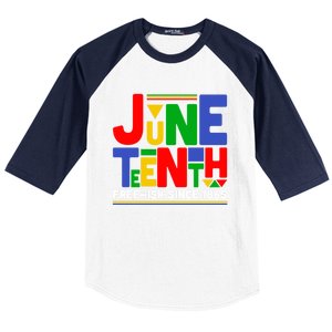 Juneteenth Freegiftish Since 1865 Melanin Black History African Cute Gift Baseball Sleeve Shirt