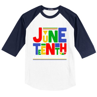 Juneteenth Freegiftish Since 1865 Melanin Black History African Cute Gift Baseball Sleeve Shirt