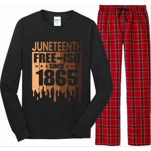 Juneteenth Freegiftish Since 1865 Melanin Black History Cute Gift Long Sleeve Pajama Set