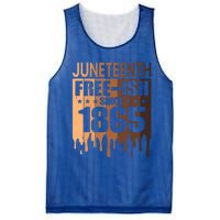 Juneteenth Freegiftish Since 1865 Melanin Black History Cute Gift Mesh Reversible Basketball Jersey Tank