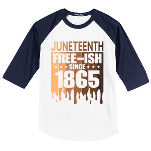 Juneteenth Freegiftish Since 1865 Melanin Black History Cute Gift Baseball Sleeve Shirt