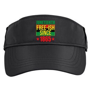 Juneteeth Freeish Since 1865 Black History AfroAmerican Adult Drive Performance Visor