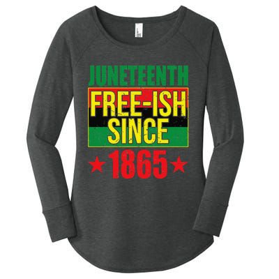 Juneteeth Freeish Since 1865 Black History AfroAmerican Women's Perfect Tri Tunic Long Sleeve Shirt