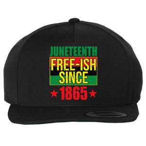 Juneteeth Freeish Since 1865 Black History AfroAmerican Wool Snapback Cap