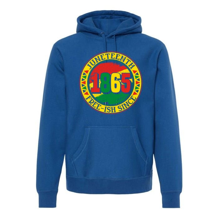 Juneteenth Freegiftish Since 1865 Vintage Black History Meaningful Gift Premium Hoodie