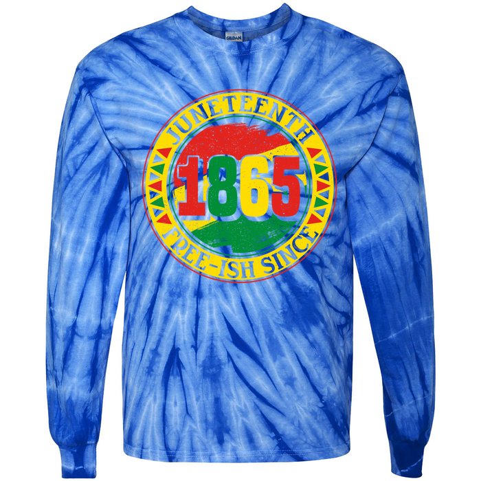 Juneteenth Freegiftish Since 1865 Vintage Black History Meaningful Gift Tie-Dye Long Sleeve Shirt