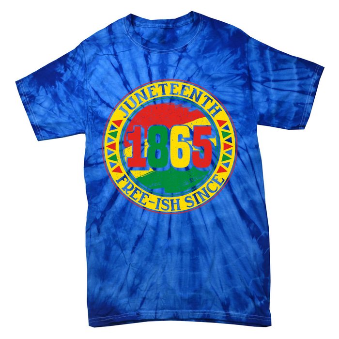 Juneteenth Freegiftish Since 1865 Vintage Black History Meaningful Gift Tie-Dye T-Shirt