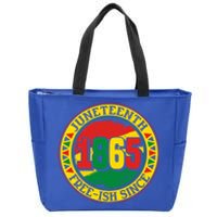 Juneteenth Freegiftish Since 1865 Vintage Black History Meaningful Gift Zip Tote Bag