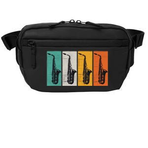 Jazz Funk & Soul Retro Saxophones Crossbody Pack