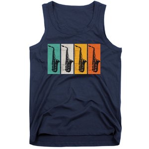 Jazz Funk & Soul Retro Saxophones Tank Top