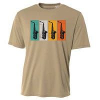 Jazz Funk & Soul Retro Saxophones Cooling Performance Crew T-Shirt