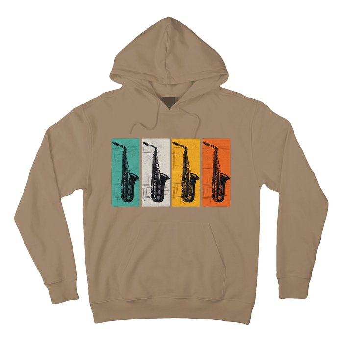 Jazz Funk & Soul Retro Saxophones Hoodie