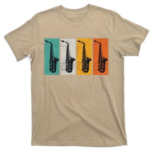 Jazz Funk & Soul Retro Saxophones T-Shirt