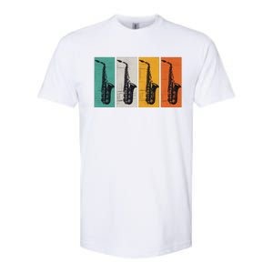 Jazz Funk & Soul Retro Saxophones Softstyle CVC T-Shirt