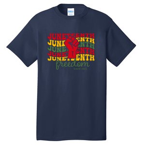 Juneteenth Freedom Since 1865 Afro America Gift Tall T-Shirt