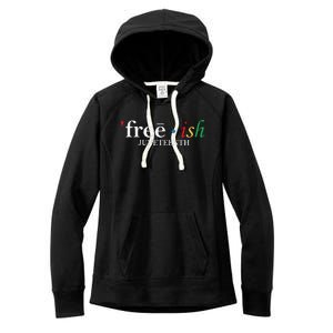 JUNETEENTH Freeish Since 1865 Melanin Ancestor Black History Women's Fleece Hoodie