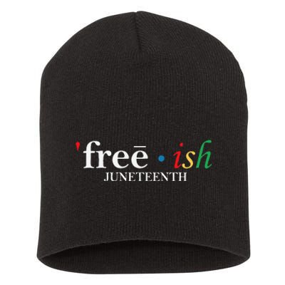 JUNETEENTH Freeish Since 1865 Melanin Ancestor Black History Short Acrylic Beanie