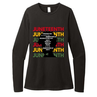 Junenth Freeish Since 1865 Every Chain Freedom Ancestors Cool Gift Womens CVC Long Sleeve Shirt