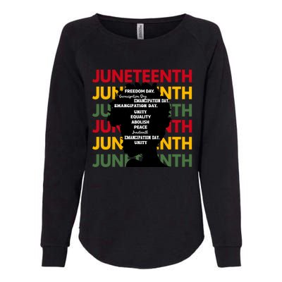 Junenth Freeish Since 1865 Every Chain Freedom Ancestors Cool Gift Womens California Wash Sweatshirt