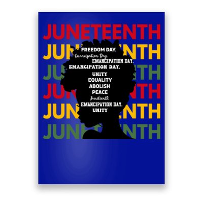 Junenth Freeish Since 1865 Every Chain Freedom Ancestors Cool Gift Poster