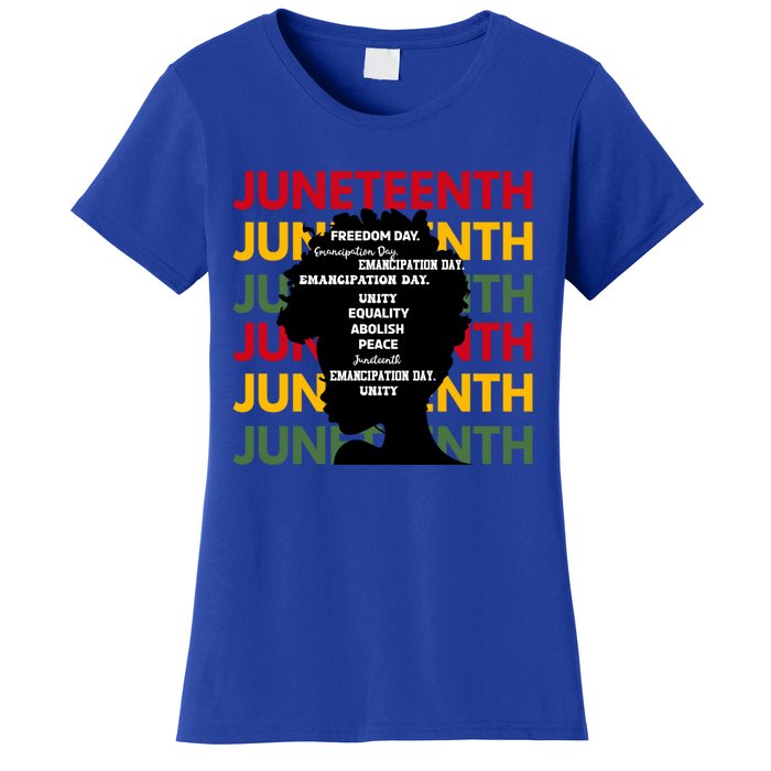 Junenth Freeish Since 1865 Every Chain Freedom Ancestors Cool Gift Women's T-Shirt