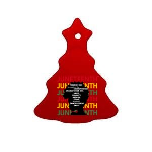 Junenth Freeish Since 1865 Every Chain Freedom Ancestors Cool Gift Ceramic Tree Ornament