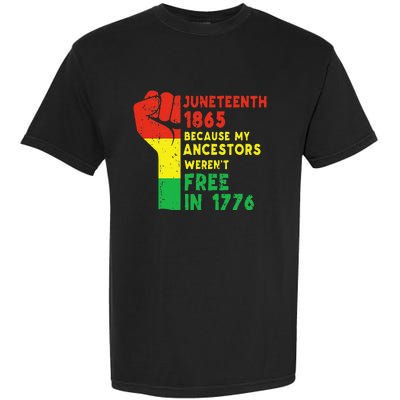 JUNETEENTH Freeish Since 1865 Melanin Ancestor Black History Garment-Dyed Heavyweight T-Shirt