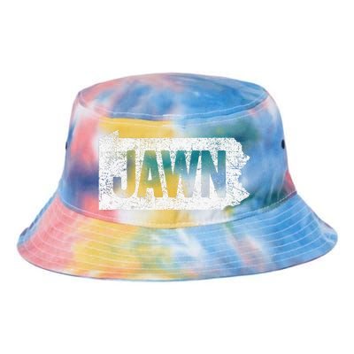 Jawn Funny Slang Philadelphia Vintage Tie Dye Newport Bucket Hat