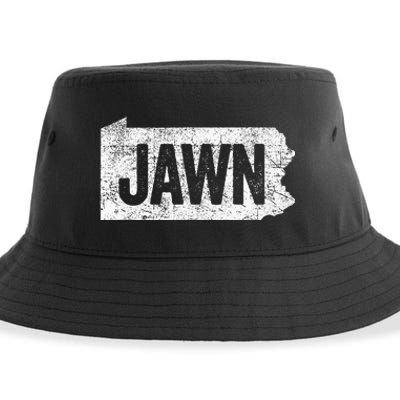 Jawn Funny Slang Philadelphia Vintage Sustainable Bucket Hat