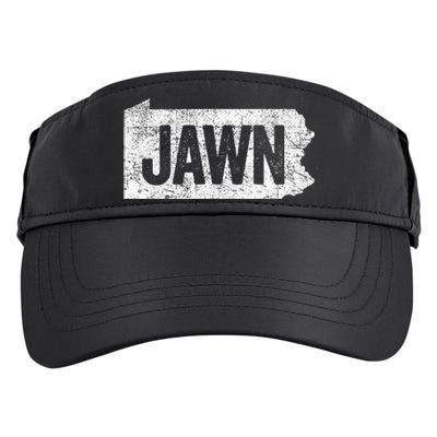 Jawn Funny Slang Philadelphia Vintage Adult Drive Performance Visor