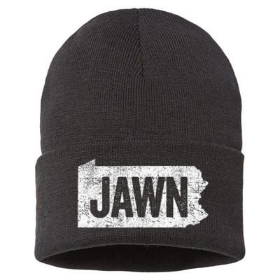 Jawn Funny Slang Philadelphia Vintage Sustainable Knit Beanie