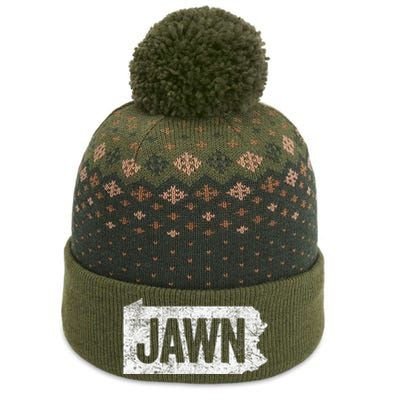 Jawn Funny Slang Philadelphia Vintage The Baniff Cuffed Pom Beanie