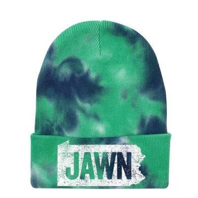 Jawn Funny Slang Philadelphia Vintage Tie Dye 12in Knit Beanie