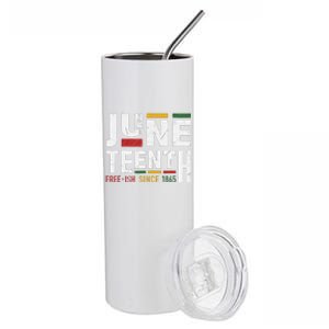 Juneteenth Freeish Since 1865 For Black African Freedom Stainless Steel Tumbler