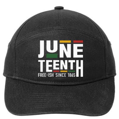 Juneteenth freeish since 1865 for black african freedom 7-Panel Snapback Hat