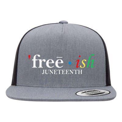 JUNETEENTH Freeish Since 1865 Melanin Ancestor Black History Flat Bill Trucker Hat