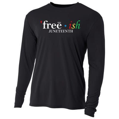 JUNETEENTH Freeish Since 1865 Melanin Ancestor Black History Cooling Performance Long Sleeve Crew