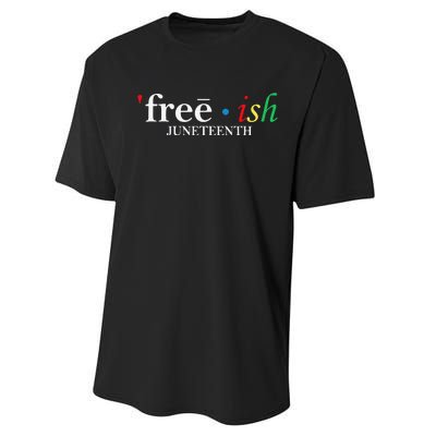 JUNETEENTH Freeish Since 1865 Melanin Ancestor Black History Performance Sprint T-Shirt